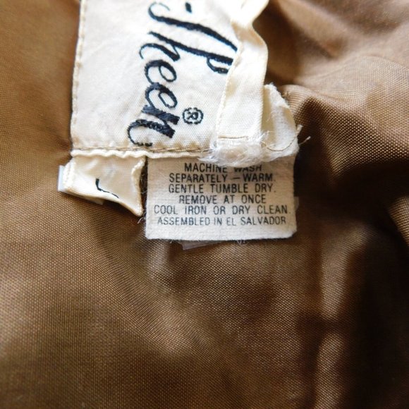 Aqua Sheen Women Solid Brown Raincoat Belted Trench Long Sleeve Collared Size L - Picture 6 of 12